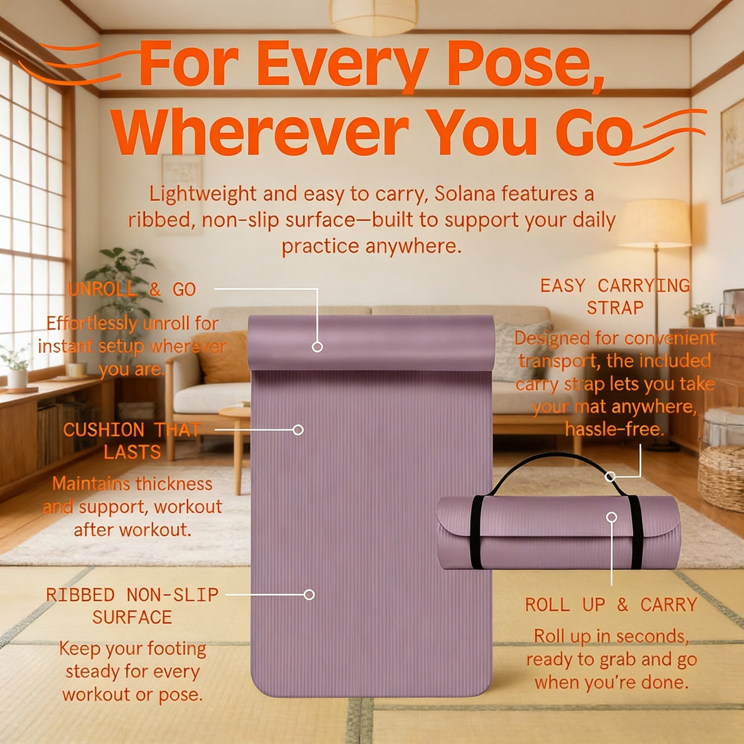 Comfort-Focused EBR Foam Yoga Mat