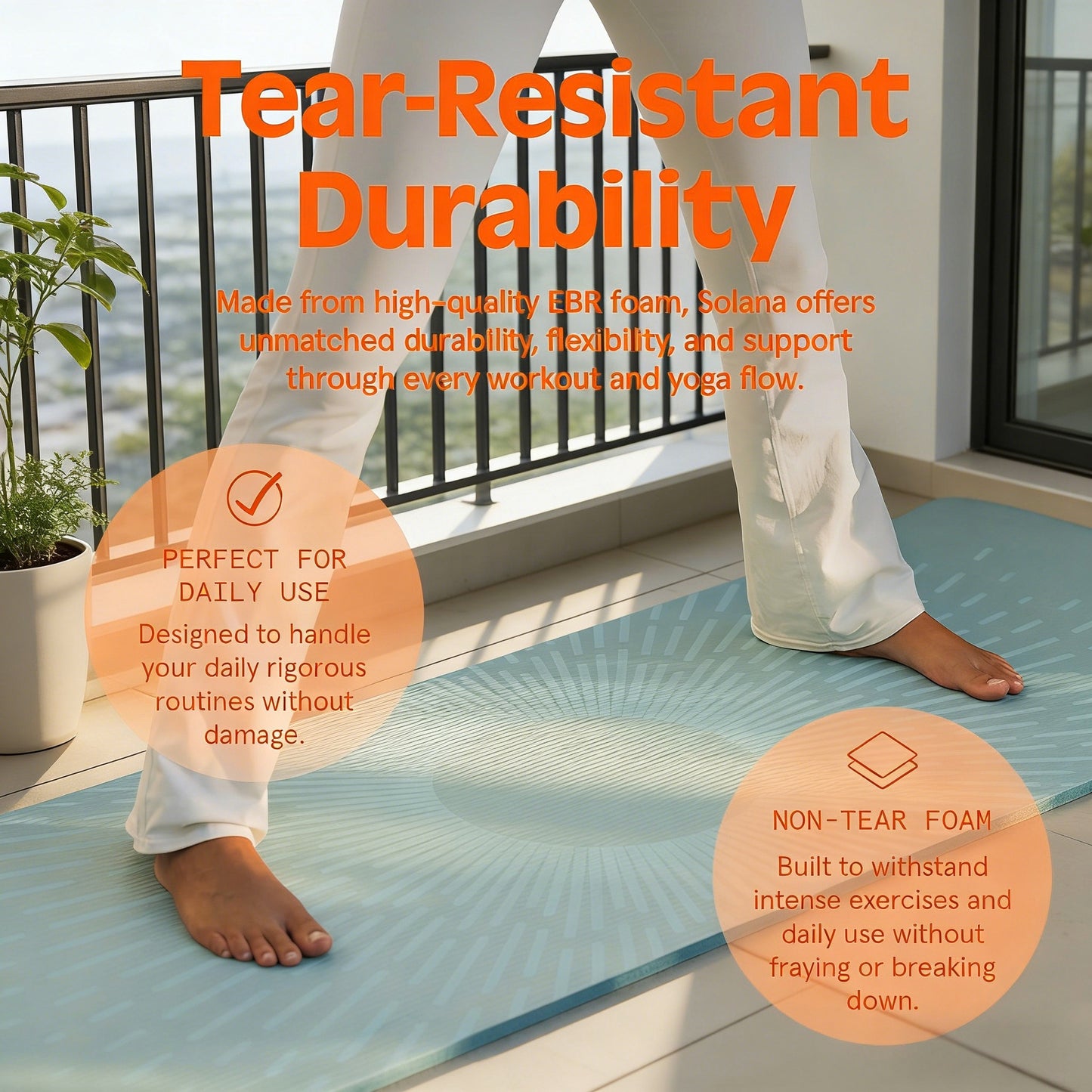 Comfort-Focused EBR Foam Yoga Mat