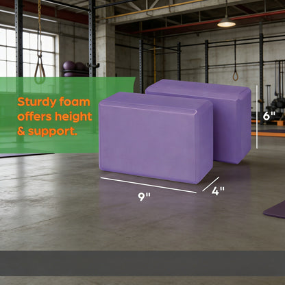 Sturdy Foam Yoga Block Set