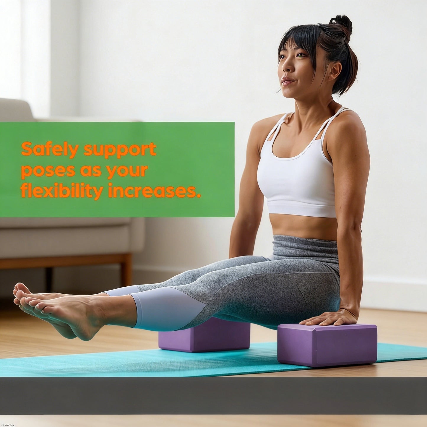 Sturdy Foam Yoga Block Set