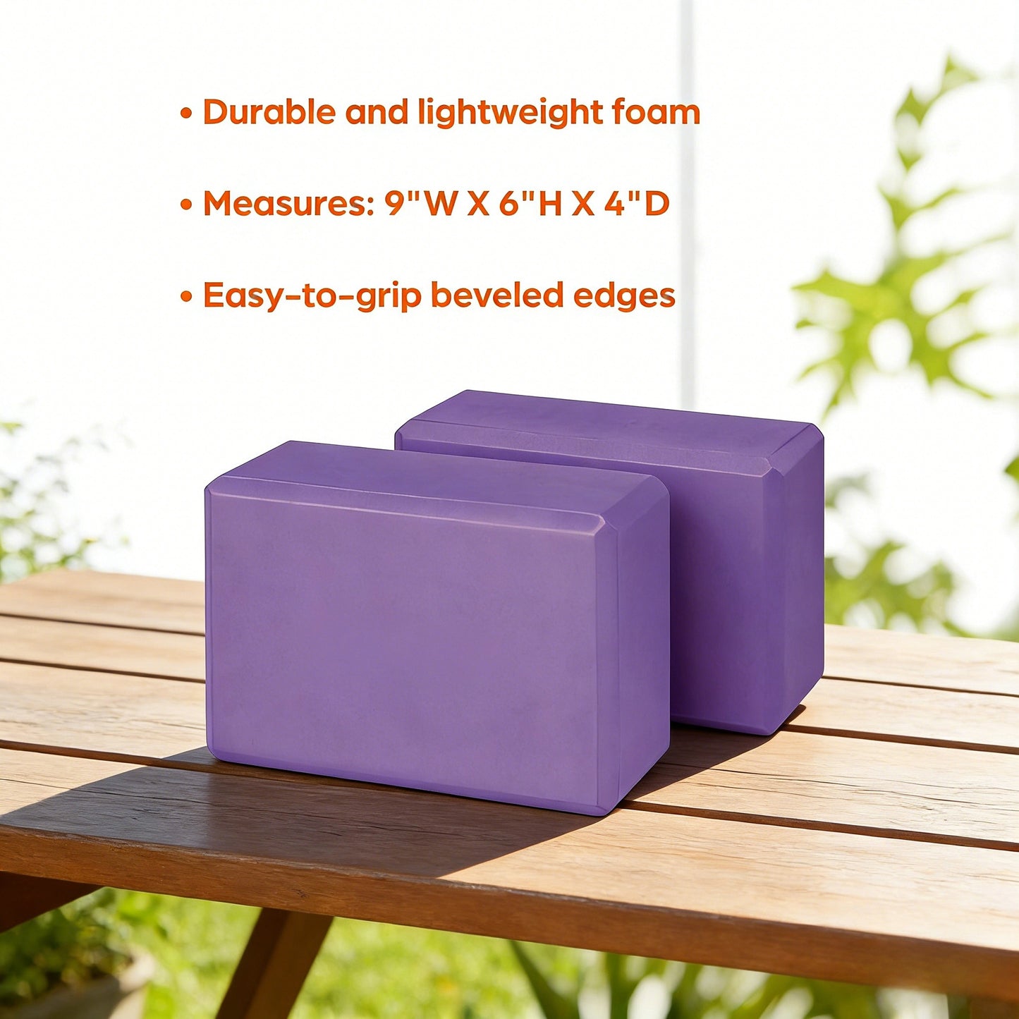 Sturdy Foam Yoga Block Set