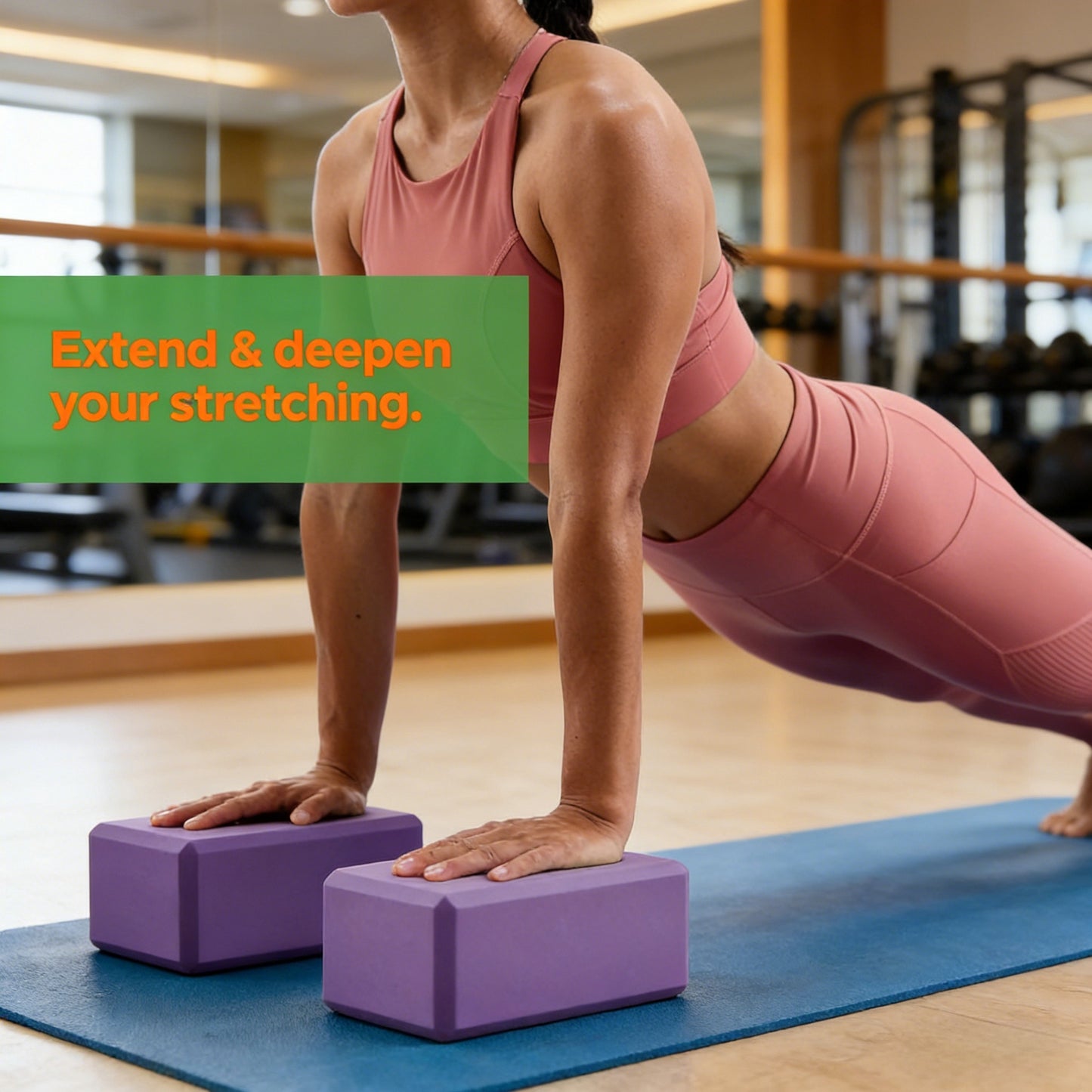 Sturdy Foam Yoga Block Set