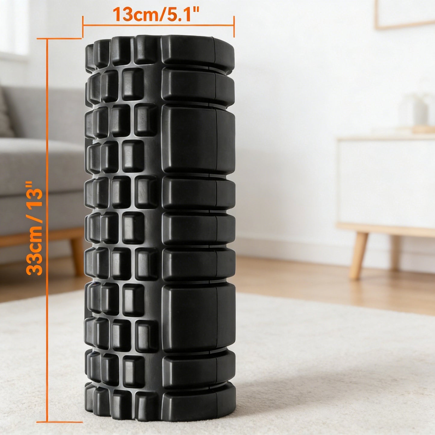13-Inch High-Density Foam Roller for Muscle Relief & Fitness