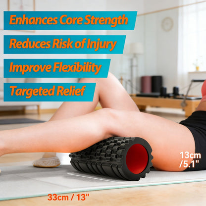 13-Inch High-Density Foam Roller for Muscle Relief & Fitness